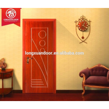 Design moderno da porta de madeira, porta de madeira maciça de cerejeira porta de vidro design